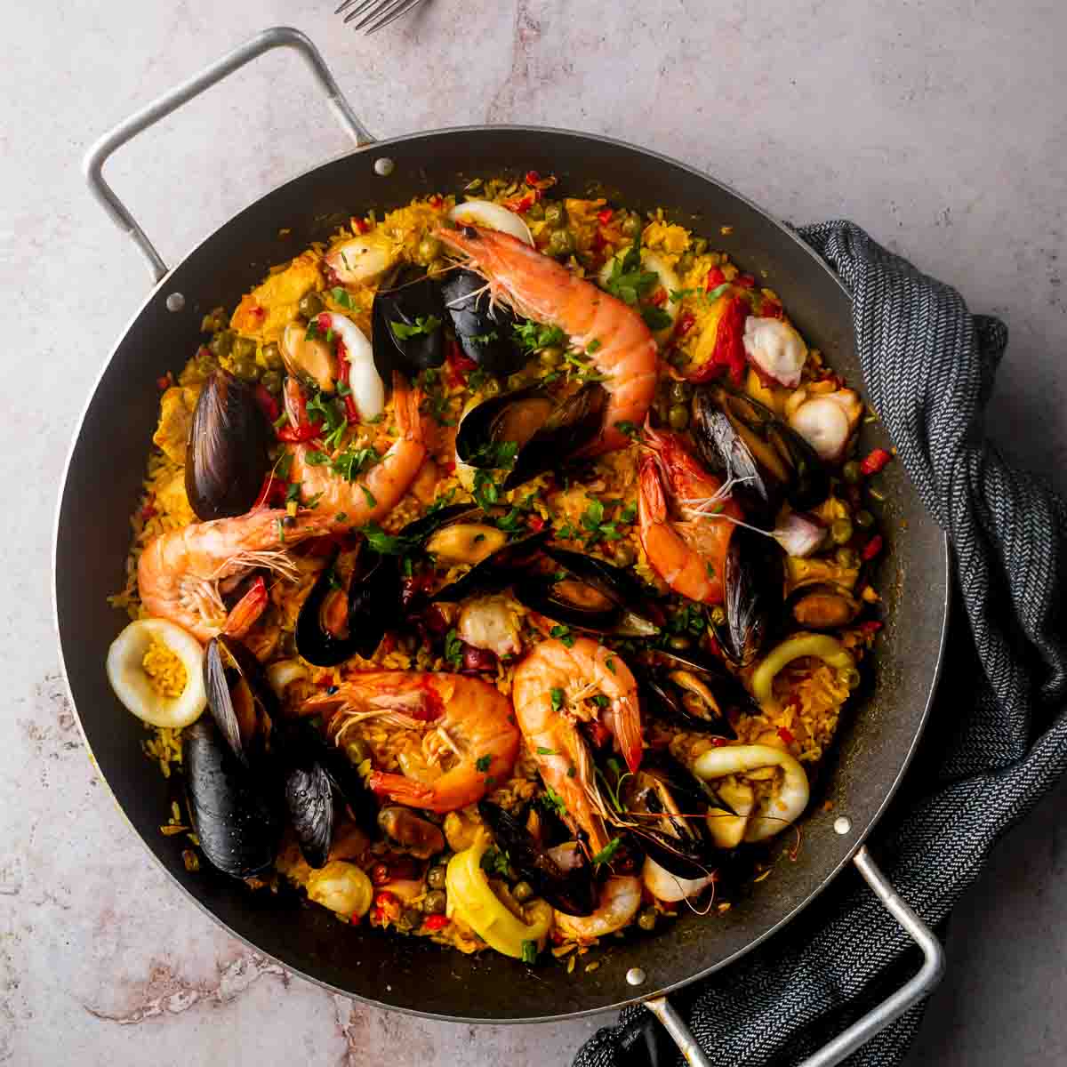 Seafood Paella Valenciana - Chocolates & Chai