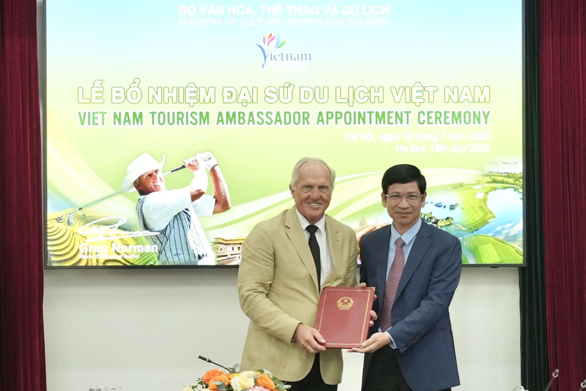 Ông Greg Norman được bổ nhiệm là Đại sứ Du lịch Việt Nam nhiệm kỳ 2025 -  2030 | Thời Đại